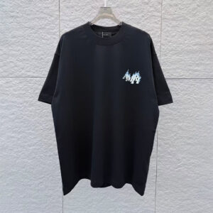 [S~2XL]아미리 파이어 로고 반팔 티셔츠 블랙