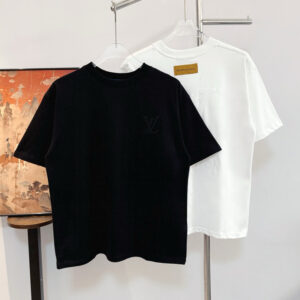 [S~XL]루이비통 LV 자수로고 심플 티셔츠 2color