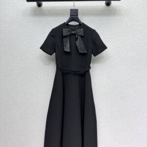 디올 드레스 Mid-Length Belted Dress