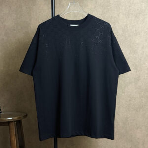 [S~XL]구찌 시그니처 GG 핫픽스 패턴 티셔츠 블랙