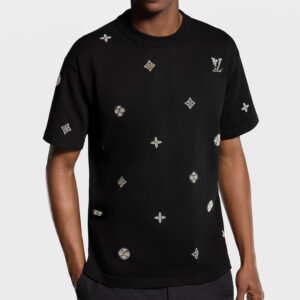 [S~XL]루이비통 엠벨리시드 쇼트 슬리브드 크루넥 1AJR10 2color
