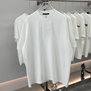[S~2XL]루이비통 LV 입체 자수 티셔츠 화이트