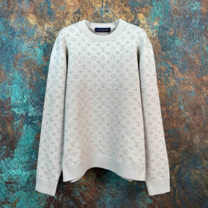 [S~XL]루이비통 그라디언트 모노그램 코튼 크루넥 화이트