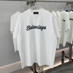[S~2XL]발렌시아가 빈티지 BB 로고 프린트 티셔츠 화이트