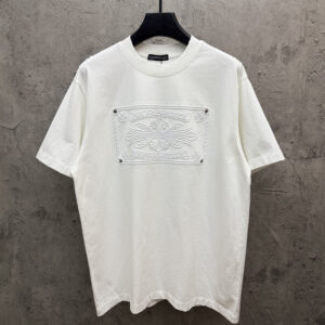 [S~XL]크롬하츠 입체 자수 로고 할로우 티셔츠 화이트