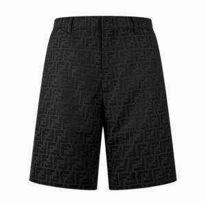 [S~XL]펜디 FF 모티프 자카드 캔버스 반바지 블랙