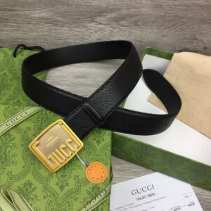 구찌 모노그램 1921 스퀘어 버클 블랙 벨트 3컬러 3.5cm Gucci 1
