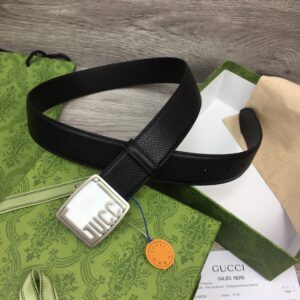 구찌 모노그램 1921 스퀘어 버클 블랙 벨트 3컬러 3.5cm Gucci