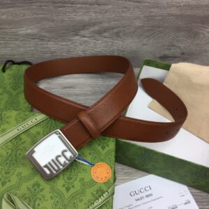 구찌 모노그램 1921 스퀘어 버클 브라운 벨트 3컬러 3.5cm Gucci