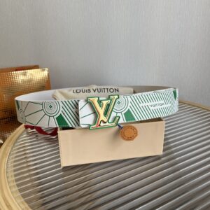루이비통 가죽 LV 4cm 엠보 양면 벨트 2컬러 LOUIS VUITTON 1