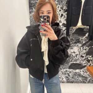 셀린느 보머 재킷 - 코튼 새틴 ,