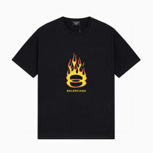 [M~2XL]발렌시아가 파이어 유니티 반팔 티셔츠 블랙