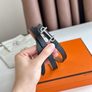 에르메스 실버 GAMMA 버클 리버시블 벨트 2컬러 Hermes 1