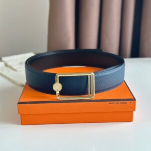 에르메스 오스카 버클 리버시블 레더 벨트 3.8cm 2컬러 Hermes