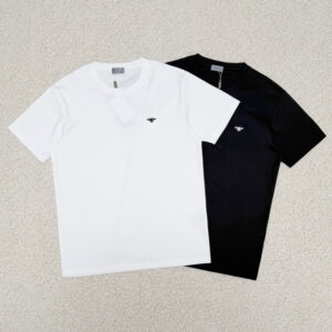 [M~3XL]디올 꿀벌 자수 반팔 티셔츠 2color