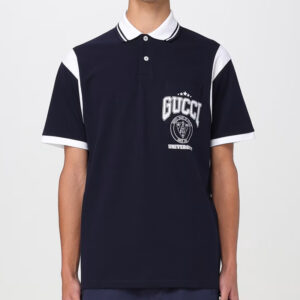 [S~2XL]구찌 엠블럼 로고 폴로 셔츠 블랙