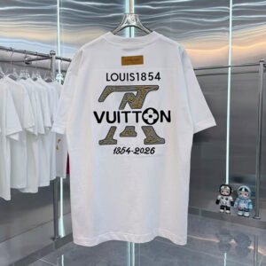 [S~2XL]루이비통 1854~2026 LV 자수로고 티셔츠 화이트
