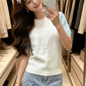 디올 26ss 반팔 니트 .