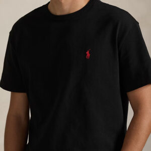 [S~2XL]랄프로렌 릴렉스핏 로고 저지 티셔츠 블랙