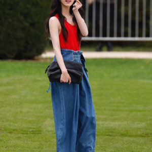 로에베 2026 Cargo jeans in denim 청바지,
