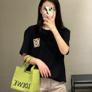 로에베 여성 반팔 티셔츠 블랙
