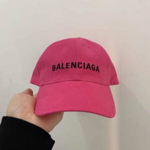 발렌시아가 모자 볼캡 핑크