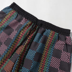 [M~3XL]루이비통 멀티컬러 체크 무늬 반팔 셔츠 반바지 세트 2