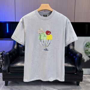 [S~XL]펜디 아이스크림 프린팅 반팔티셔츠 그레이