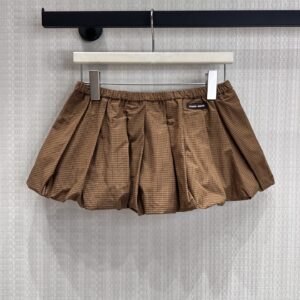미우미우 체크 미니스커트