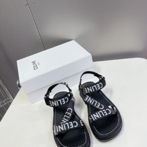 [225~265]셀린느 레오 스트래피 샌들 블랙 화이트 346742208C-38AW 1-1