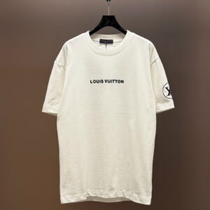 [S~2XL]루이비통 로고 심플 반팔 티셔츠 화이트