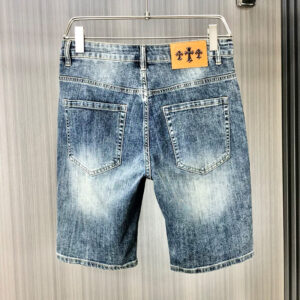 [28~38]크롬하츠 크로스 패치 빈티지 워싱 데님 쇼츠