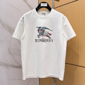 [M~2XL]버버리 스케치 나이트 로고 티셔츠 화이트