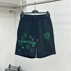 [M~3XL]크롬하츠 멀티 크로스 자수로고 반바지 블랙