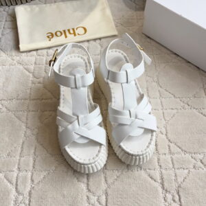 [225~260]끌로에 나마 웨지 샌들 펄리 그레이 (굽 6cm) CHC23U870Y400L