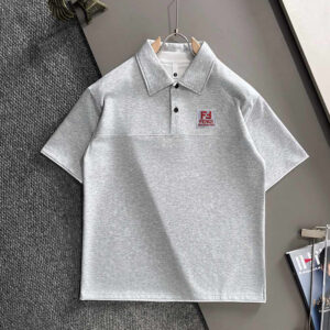 [M~4XL]펜디 폴로 카라 레이어드 티셔츠 멜란지