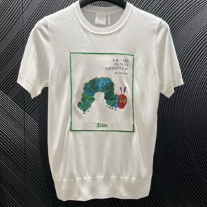 디올 The Very Hungry Caterpillar 자수 니트