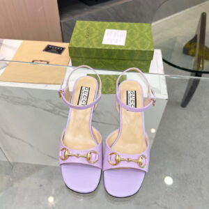 [220~270]구찌 홀스빗 미드힐 샌들 라일락 레더 (굽 6cm) 771603-C9D00-5236