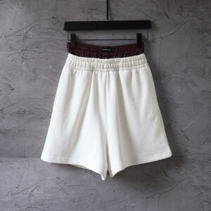 [S~XL]발렌시아가 새깅 체크 언더웨어 쇼츠 화이트