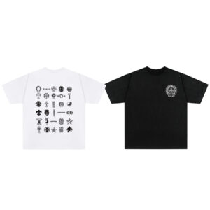[S~XL]크롬하츠 로고 모음 프린티드 티셔츠 2color