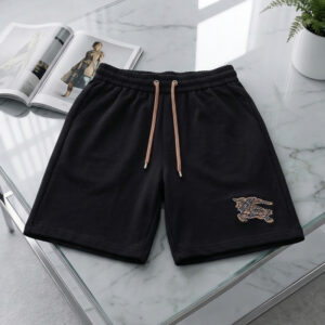 [M~3XL]버버리 체크 로고 트레이닝 반바지 블랙