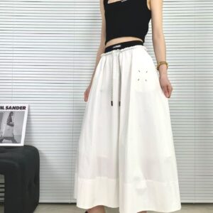 MM6 마르지엘라 더블 웨이스트 스커트 치마