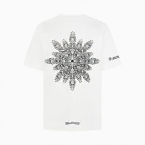 [S~XL]크롬하츠 십자가 문양 써클 티셔츠 화이트