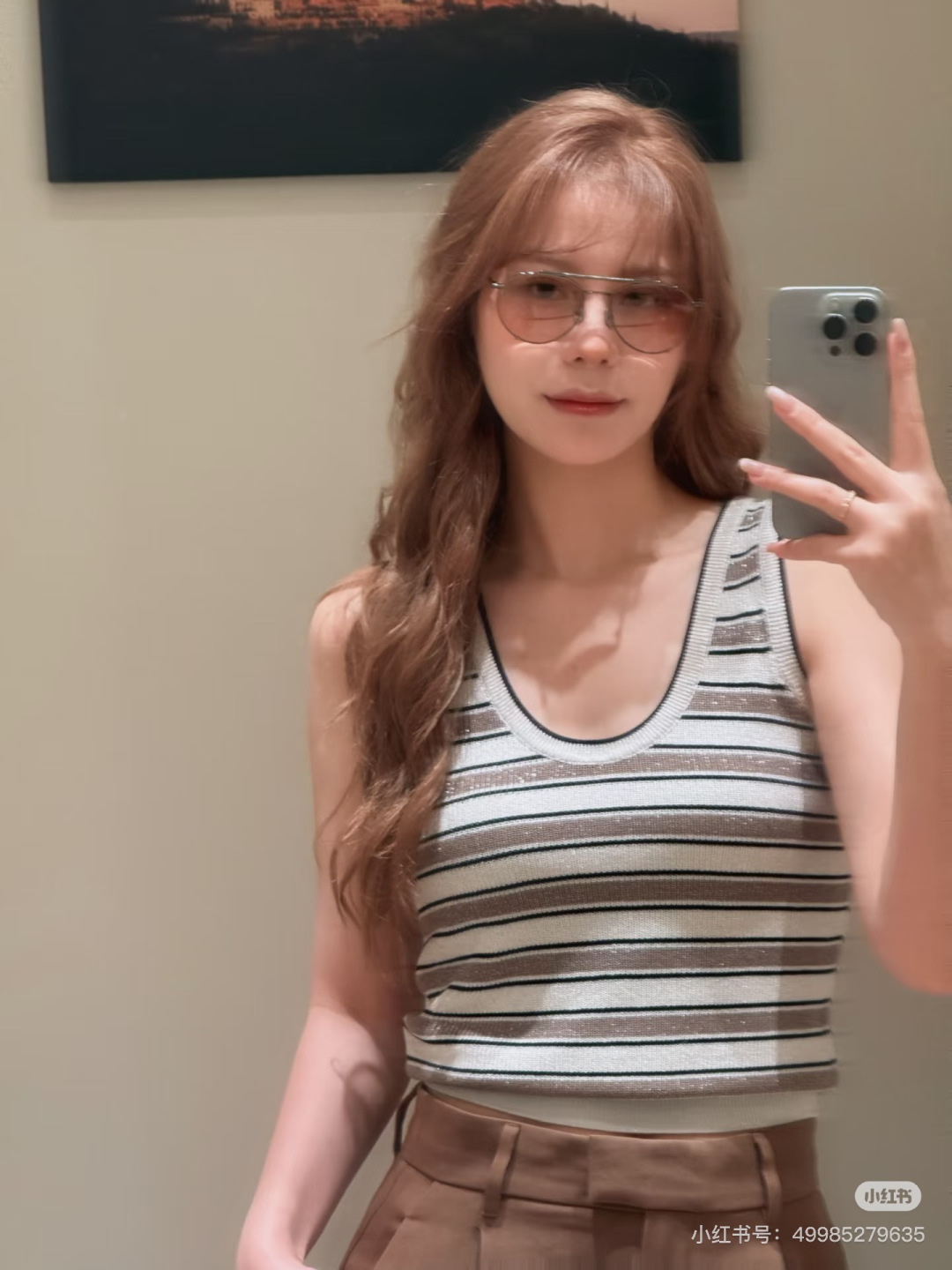 브루넬로 쿠치넬리 루렉스 스트라이프 브이넥 니트 가디건 - 이미지 7