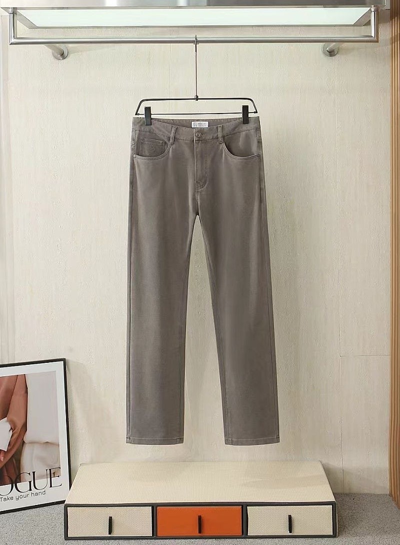 브루넬로 쿠치넬리 클래식 가먼트 다잉 데님 팬츠 - 이미지 12