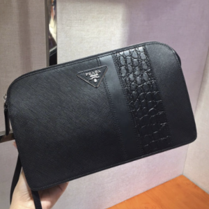 프라다 사피아노 가죽 클러치