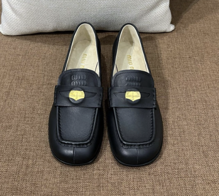 미우미우 스퀘어 토 페니 로퍼 - 이미지 3