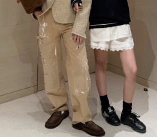 루이비통 스플래터 페인팅 데님 팬츠 - 이미지 9